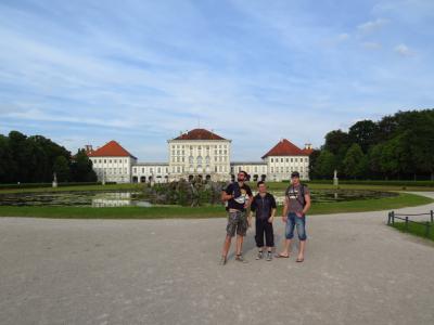 Chris, Stephan and Martin at Castle Nymphenburg in Munich